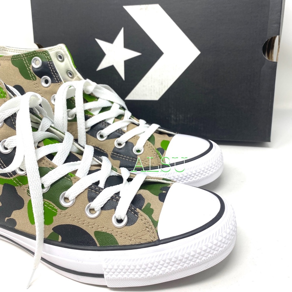 Converse Ctas High Top Canvas Camo Black Women’s - Picture 9 of 10